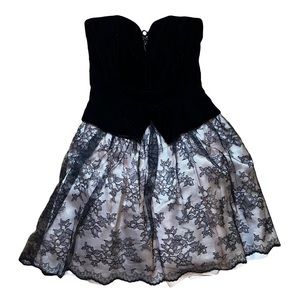 90s gothic corset top dress